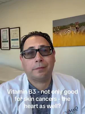video cover: niacinamide, skin cancer and cardiovascular research
