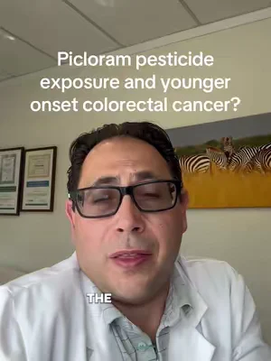 video cover: pesticide exposure and younger onset colorectal cancer