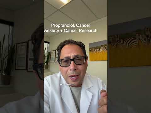 Propranolol, anxiety and cancer research video cover: propranolol, anxiety and cancer research